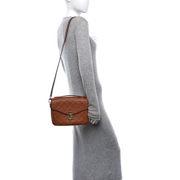 LOUIS VUITTON Empreinte Pochette Metis Cognac