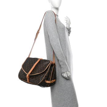 LOUIS VUITTON Monogram Saumur 35