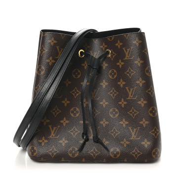 LOUIS VUITTON Monogram Neonoe MM Black