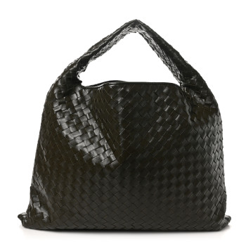 BOTTEGA VENETA Calfskin Intrecciato Large Hop Fondant