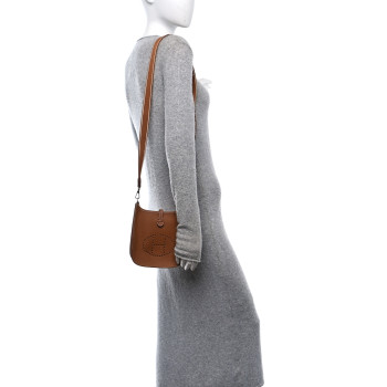 HERMES Taurillon Clemence Evelyne TPM Gold