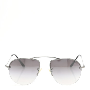 PRADA Metal Aviator Sunglasses SPR58O Silver Black