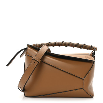 LOEWE Calfskin Small Puzzle Edge Bag Warm Desert