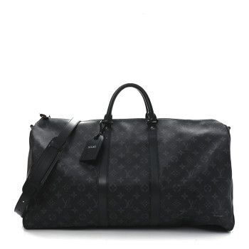 LOUIS VUITTON Monogram Eclipse Keepall Bandouliere 55