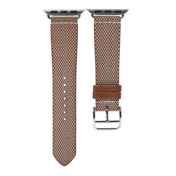 HERMES Toile H Apple Watch Single Tour Band 42mm Gold Ecru