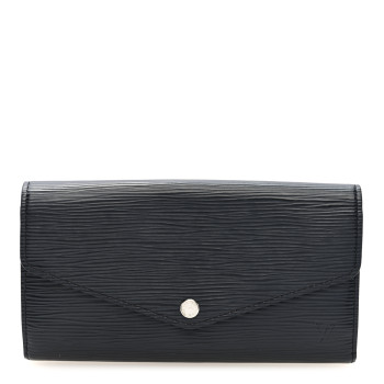 LOUIS VUITTON Epi Sarah Wallet NM Black