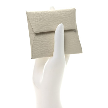 HERMES Epsom Calvi Card Case Craie