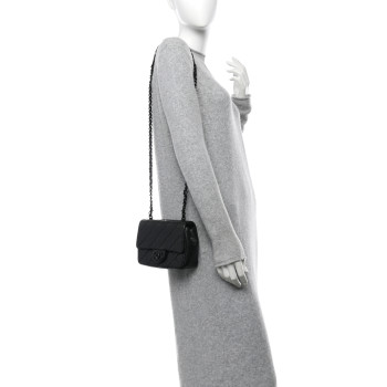CHANEL Caviar Quilted Incognito Mini Square Flap Black