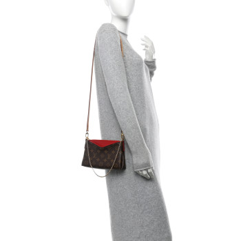 LOUIS VUITTON Monogram Pallas Clutch Cherry