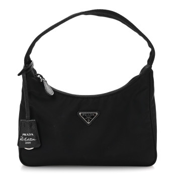 PRADA Tessuto Nylon Mini Re-Edition 2000 Bag Black