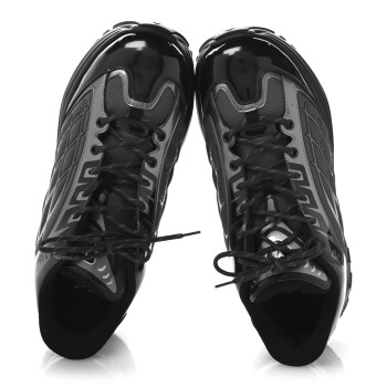 LOUIS VUITTON Monogram Discovery Lace Up Sneakers 9.5 Black Silver