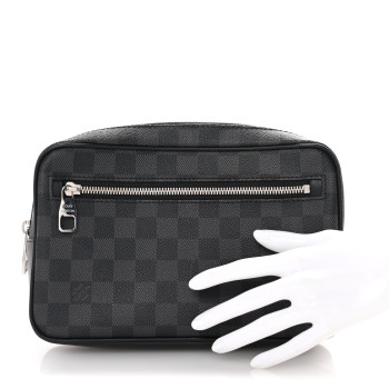 LOUIS VUITTON Damier Graphite Kasai Clutch LOUIS VUITTON Damier Graphite Kasai Clutch