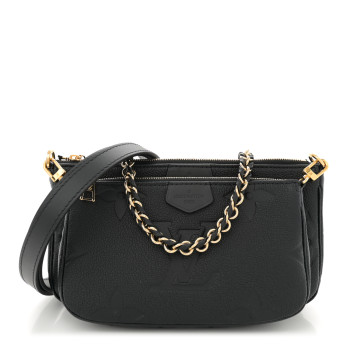 LOUIS VUITTON Empreinte Monogram Giant Multi Pochette Accessories Black LOUIS VUITTON Empreinte Monogram Giant Multi Pochette Accessories Black