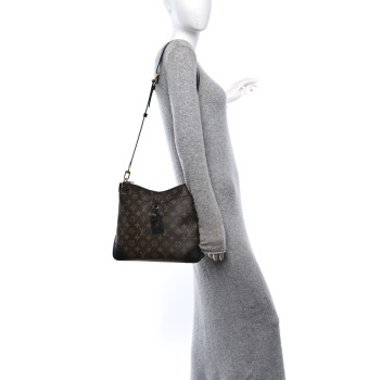 LOUIS VUITTON Monogram Odeon MM Black