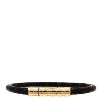 LOUIS VUITTON Monogram LV Confidential Bracelet 19