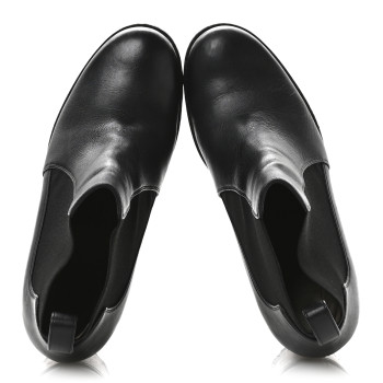 CHRISTIAN LOUBOUTIN Calfskin Marchacroche 70 Chelsea Boots 36 Black