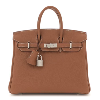 HERMES Togo Birkin 25 Gold