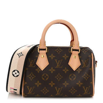 LOUIS VUITTON Monogram Speedy Bandouliere 20 Black