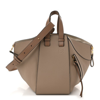 LOEWE Calfskin Mini Hammock Shoulder Bag Sand Mink