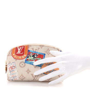 LOUIS VUITTON Monogram Flight Mode Cosmetic Pouch Dune