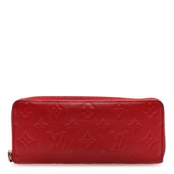 LOUIS VUITTON Empreinte Clemence Wallet Cherry