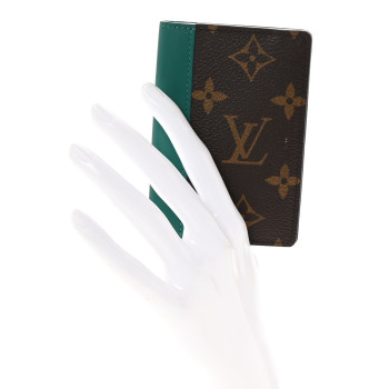 LOUIS VUITTON Monogram Macassar Pocket Organizer NM Borneo Green
