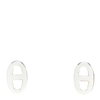 HERMES Sterling Silver TPM Farandole Earrings
