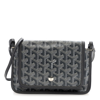 GOYARD Goyardine Plumet Wallet Clutch Grey