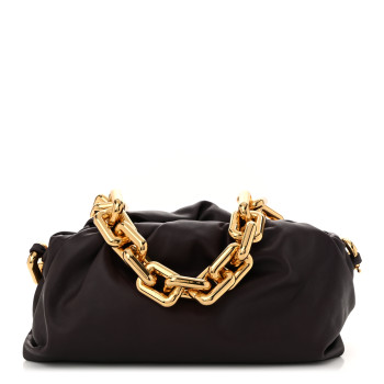 BOTTEGA VENETA Calfskin The Pouch Chain Grape