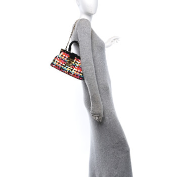 LOUIS VUITTON Calfskin Monogram Guinguette LV Cafe Clutch  Multicolor