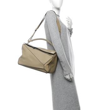 LOEWE Calfskin Large Puzzle Bag Piedra