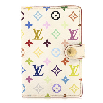 LOUIS VUITTON Monogram Multicolor Carnet de Bal Mini Agenda Cover White