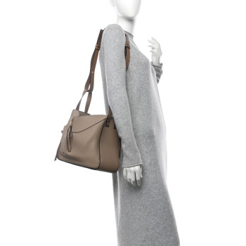 LOEWE Calfskin Mini Hammock Shoulder Bag Sand Mink
