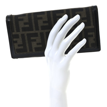 FENDI Zucca Continental Wallet Tobacco