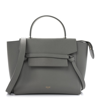CELINE Grained Calfskin Micro Belt Bag Cloud