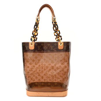 LOUIS VUITTON Vinyl Cabas Sac Ambre MM