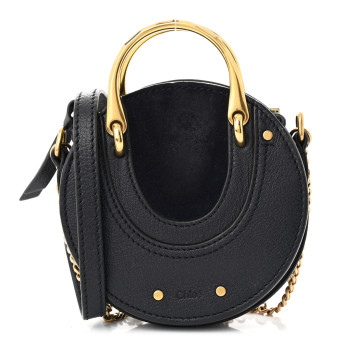 CHLOE Shiny Goatskin Suede Mini Pixie Bag Full Blue