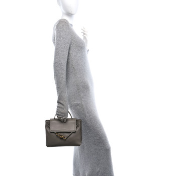 BOTTEGA VENETA Silky Calfskin Small Ciao Ciao Limestone