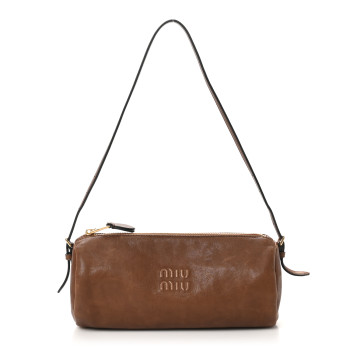 MIU MIU Nappa Aviator Mini Pouch Oak