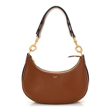 CELINE Smooth Calfskin Medium Strap Ava Shoulder Bag Tan