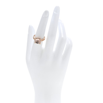 DAVID YURMAN 18K Rose Gold Diamond Morganite 9mm Chatelaine Ring 53 6.5