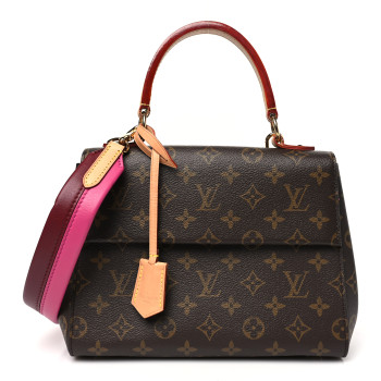 LOUIS VUITTON Monogram Cluny BB Bordeaux Fuchsia