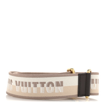 LOUIS VUITTON Jacquard Speedy Bandouliere 20 Shoulder Strap Beige Brown