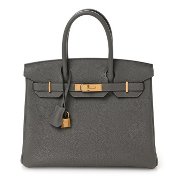 HERMES Togo Birkin 30 Gris Meyer