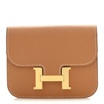 HERMES Epsom Constance Slim Wallet Toffee