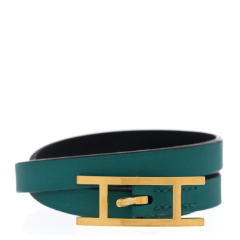 HERMES Swift Behapi Double Tour Bracelet XS Malachite