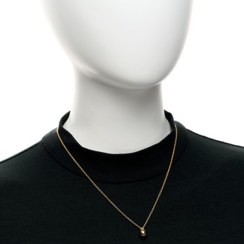 TIFFANY 18K Yellow Gold 8mm HardWear Ball Pendant Necklace