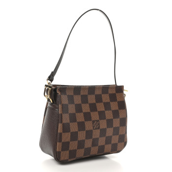 LOUIS VUITTON Damier Ebene Trousse Make Up Bag Pochette