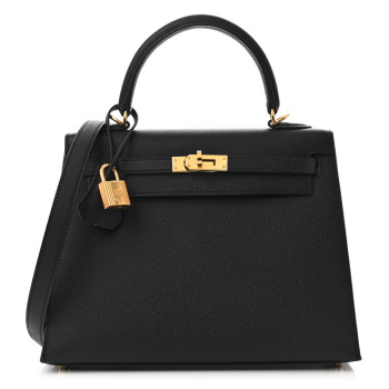 HERMES Epsom Kelly Sellier 25 Black