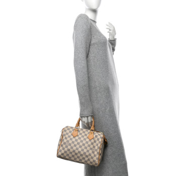 LOUIS VUITTON Damier Azur Speedy 25